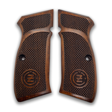 Zib Grips Silah Kabzası - CZ 75, Canik 55, S120, L120 ile Uyumlu - Koyu Kahverengi Renk - CZ75CV002