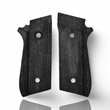 Zib Grips Silah Kabzası - Cybergun, Taurus PT92 ile Uyumlu - Siyah Renk - Metal Logolu - TRSPT92SY002L2