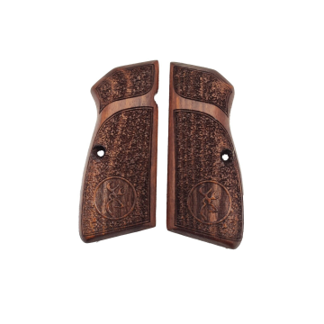 Zib Grips Silah Kabzası - Zig 14, Browning HP, High Power 14, Spor Kasa ile Uyumlu - Meşe Renk - BRWHPSMS032