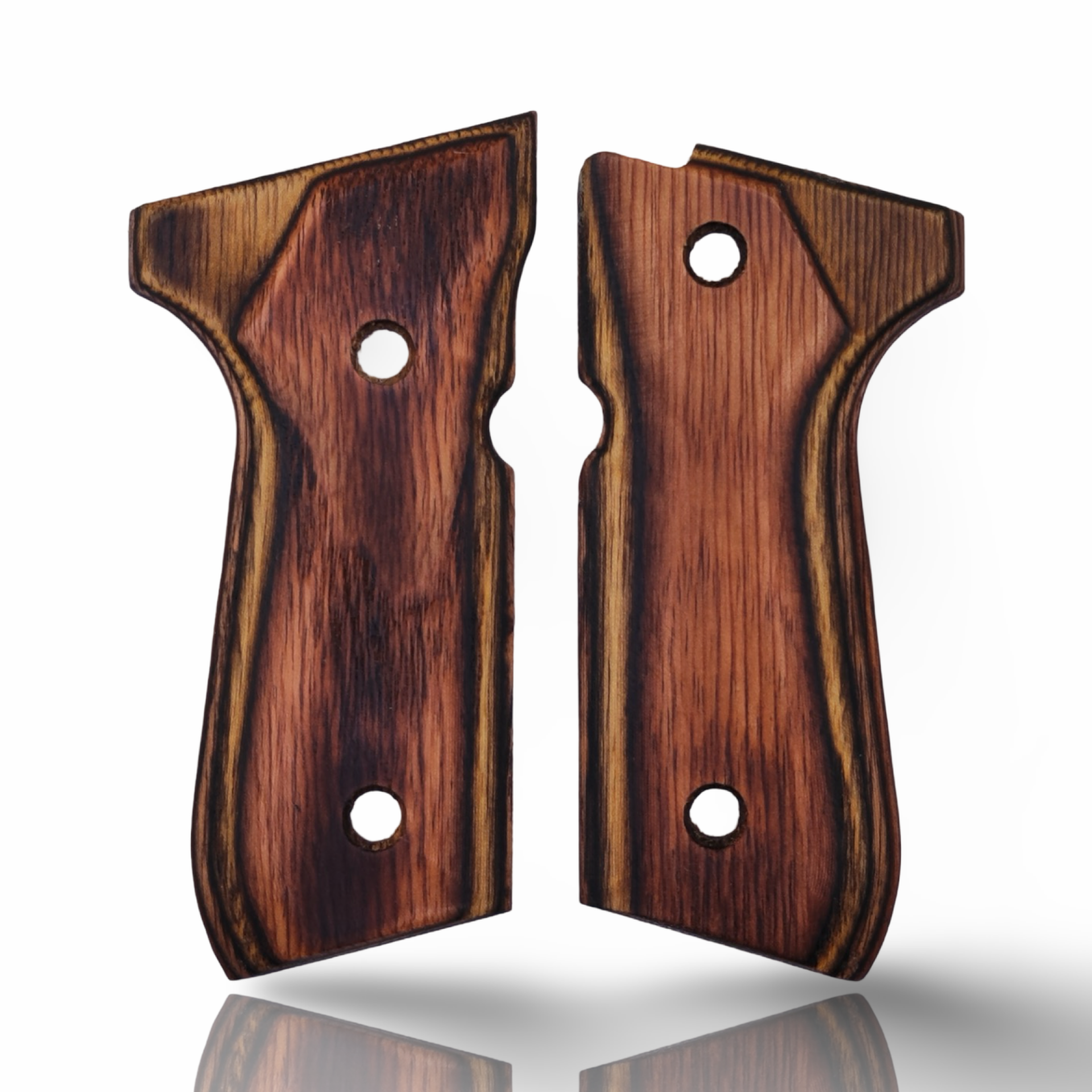 Zib Grips Silah Kabzası - Girsan Yavuz 16, Beretta F92 ile Uyumlu - Sadece vernik uygulanmış - Lamine Malzemesinden Yapılma - LMBRTF92SV049