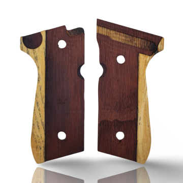 Zib Grips Silah Kabzası - Girsan Yavuz 16, Beretta F92 ile Uyumlu - Sadece vernik uygulanmış - Lamine Malzemesinden Yapılma - LMBRTF92SV049