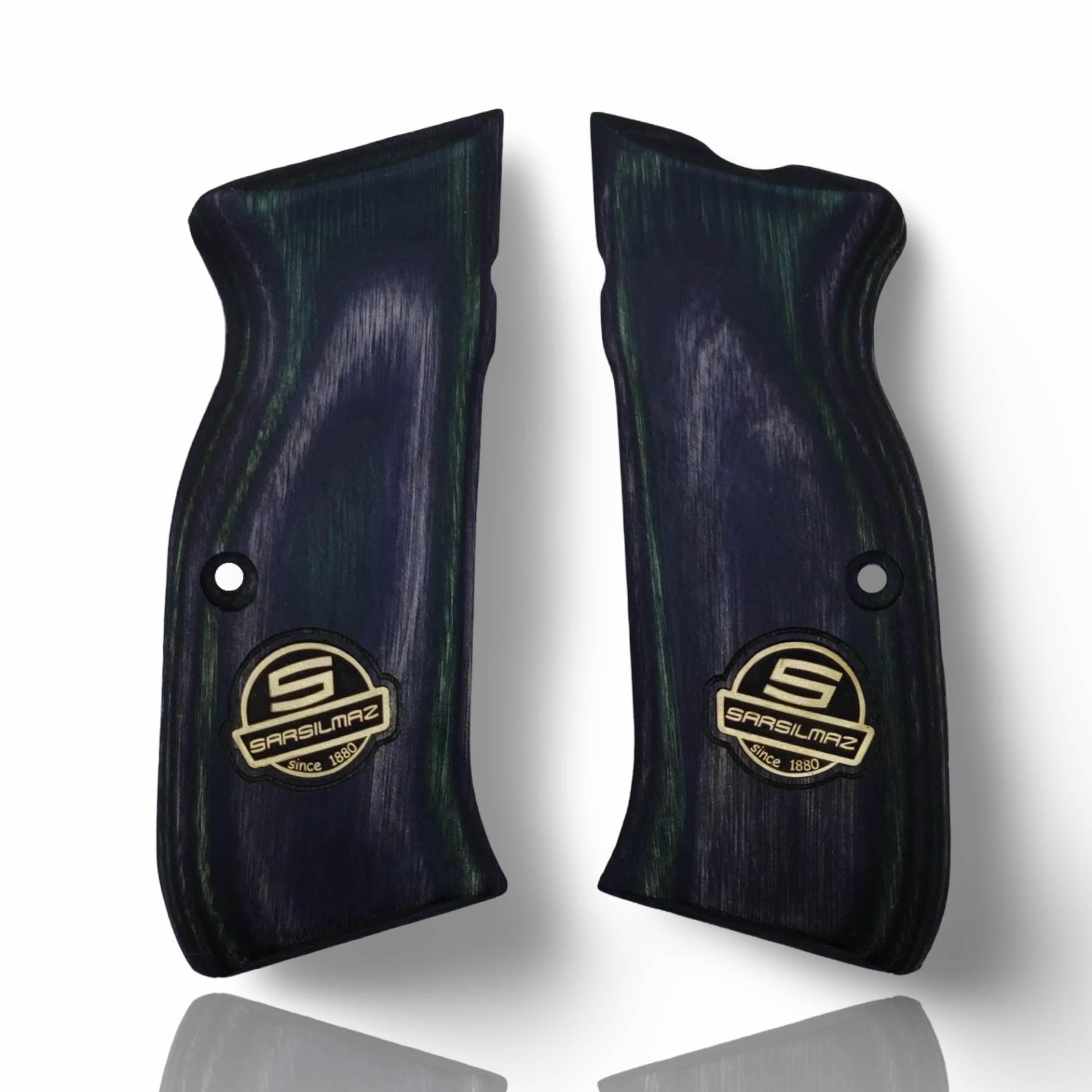 Zib Grips Silah Kabzası - Sarsılmaz Kılınç 2000 Mega, K11 ile Uyumlu - Sadece vernik uygulanmış - Lamine Malzemesinden Yapılma - Metal Logolu - LMSRSMEGASV008L1