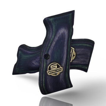 Zib Grips Silah Kabzası - Sarsılmaz Kılınç 2000 Mega, K11 ile Uyumlu - Sadece vernik uygulanmış - Lamine Malzemesinden Yapılma - Metal Logolu - LMSRSMEGASV008L1
