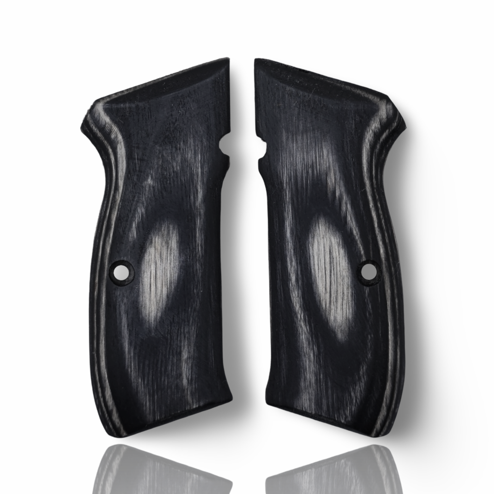 Zib Grips Silah Kabzası - CZ 75, Canik 55, S120, L120 ile Uyumlu - Sadece vernik uygulanmış - Lamine Malzemesinden Yapılma - LMCZ75SV071