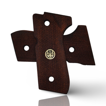 Zib Grips Silah Kabzası - Girsan Yavuz 16, Beretta F92 ile Uyumlu - Meşe Renk - Metal Logolu - BRTF92MS035L1