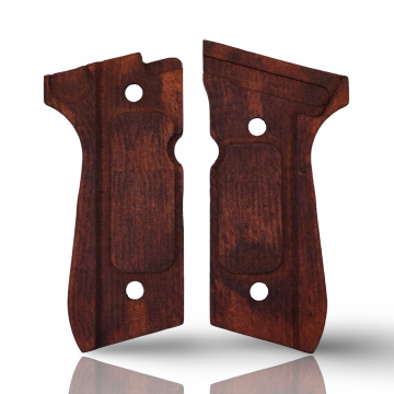 Zib Grips Silah Kabzası - Girsan Yavuz 16, Beretta F92 ile Uyumlu - Meşe Renk - Metal Logolu - BRTF92MS035L1