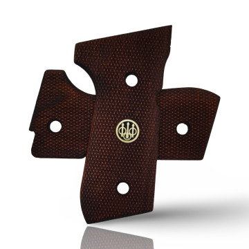 Zib Grips Silah Kabzası - Girsan Yavuz 16, Beretta F92 ile Uyumlu - Meşe Renk - Metal Logolu - BRTF92MS035L1