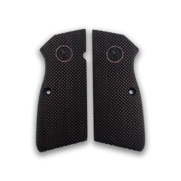 Zib Grips Silah Kabzası - Zig 14, Browning HP, High Power 14, Spor Kasa ile Uyumlu - Koyu Kahverengi Renk - BRWHPSCV008