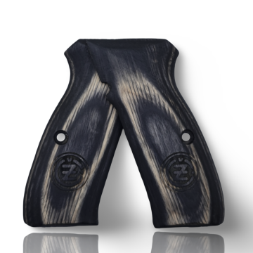 Zib Grips Silah Kabzası - CZ 75, Canik 55, S120, L120 ile Uyumlu - Sadece vernik uygulanmış - Lamine Malzemesinden Yapılma - LMCZ75SV077