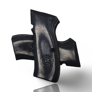 Zib Grips Silah Kabzası - CZ 75, Canik 55, S120, L120 ile Uyumlu - Sadece vernik uygulanmış - Lamine Malzemesinden Yapılma - LMCZ75SV077