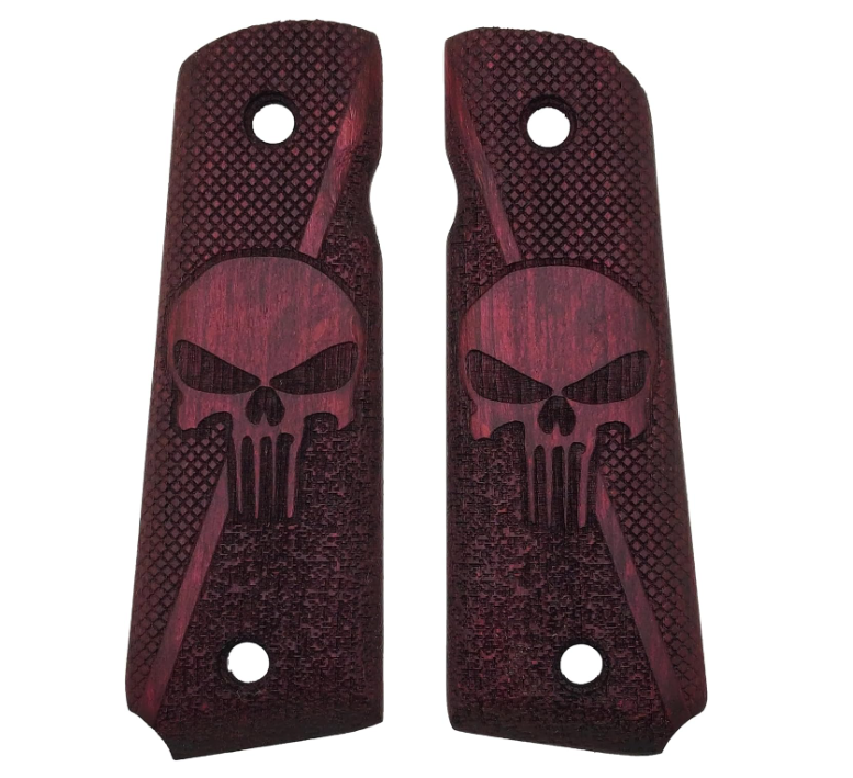 Zib Grips Silah Kabzası - Colt 1911, Girsan MC 1911 ile Uyumlu - Bordo Renk - CLT1911BR022
