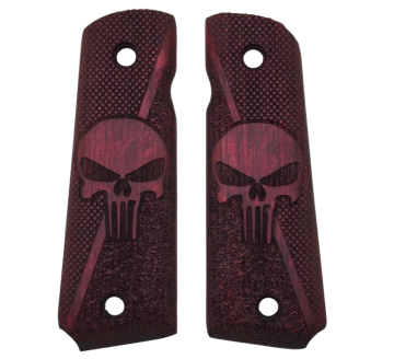 Zib Grips Silah Kabzası - Colt 1911, Girsan MC 1911 ile Uyumlu - Bordo Renk - CLT1911BR022