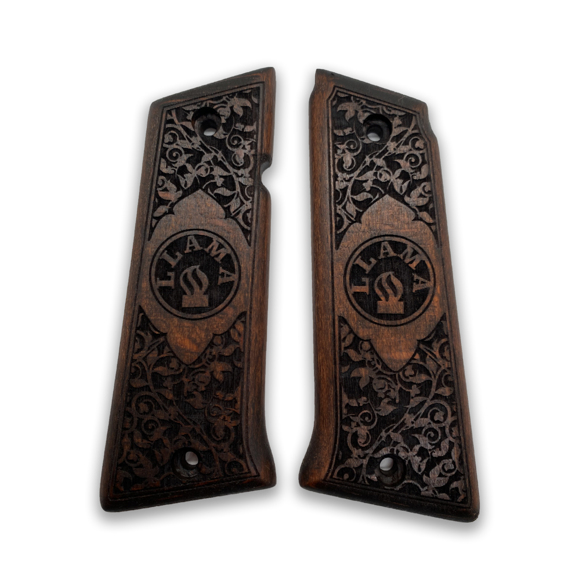 Zib Grips Silah Kabzası - LLama 9mm, LLama IX (Llama 1911) ile Uyumlu - Koyu Kahverengi Renk - LLM45CV003