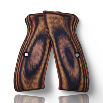 Zib Grips Silah Kabzası - CZ 75, Canik 55, S120, L120 ile Uyumlu - Sadece vernik uygulanmış - Lamine Malzemesinden Yapılma - LMCZ75SV072