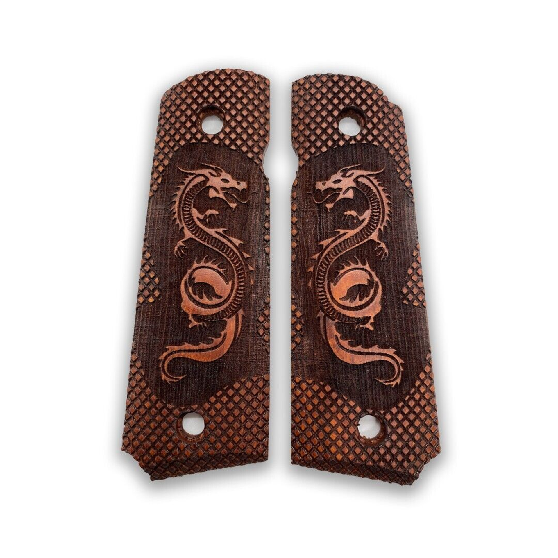 Zib Grips Silah Kabzası - Colt 1911, Girsan MC 1911 ile Uyumlu - Meşe Renk - CLT1911MS035