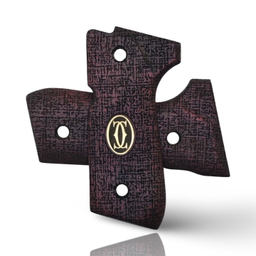 Zib Grips Silah Kabzası - Girsan Yavuz 16, Beretta F92 ile Uyumlu - Bordo Renk - Metal Logolu - BRTF92BR045L1