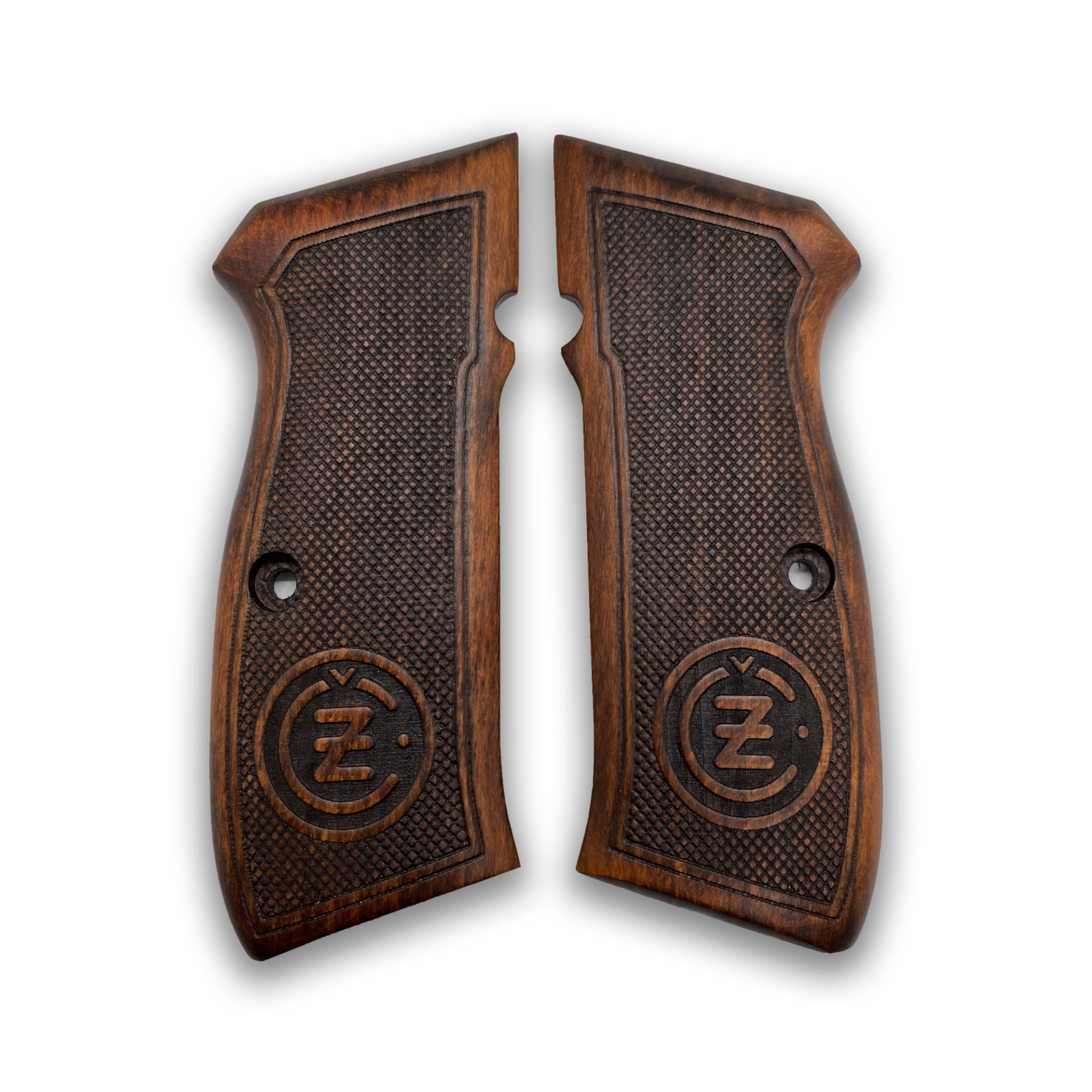 Zib Grips Silah Kabzası - CZ 75, Canik 55, S120, L120 ile Uyumlu - Koyu Kahverengi Renk - CZ75CV038