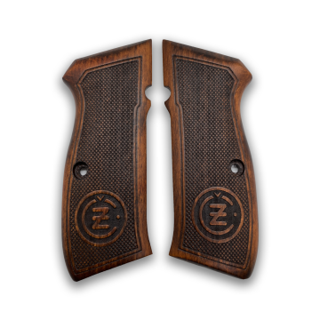 Zib Grips Silah Kabzası - CZ 75, Canik 55, S120, L120 ile Uyumlu - Koyu Kahverengi Renk - CZ75CV038
