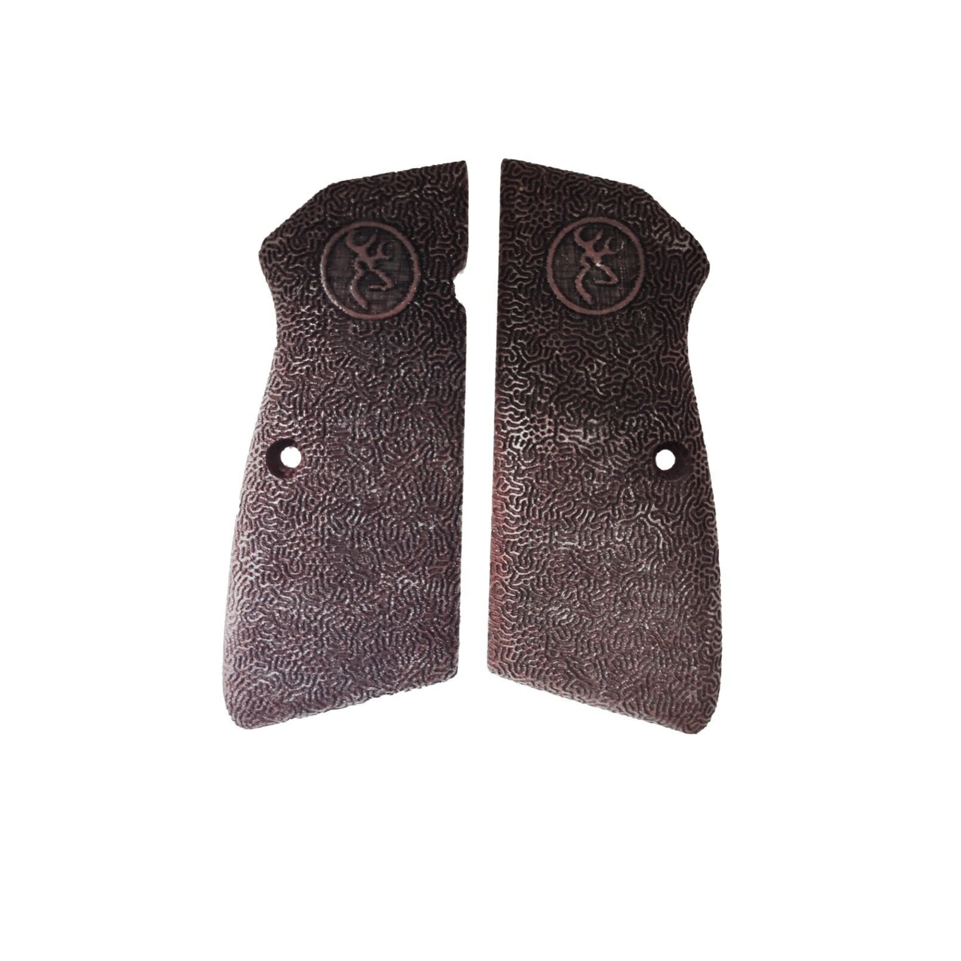 Zib Grips Silah Kabzası - Zig 14, Browning HP, High Power 14, Spor Kasa ile Uyumlu - Koyu Kahverengi Renk - BRWHPSCV017