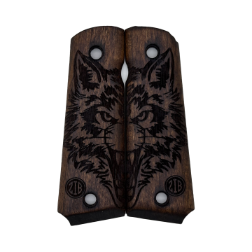 Zib Grips Silah Kabzası - Colt 1911, Girsan MC 1911 ile Uyumlu - Koyu Kahverengi Renk - CLT1911CV010
