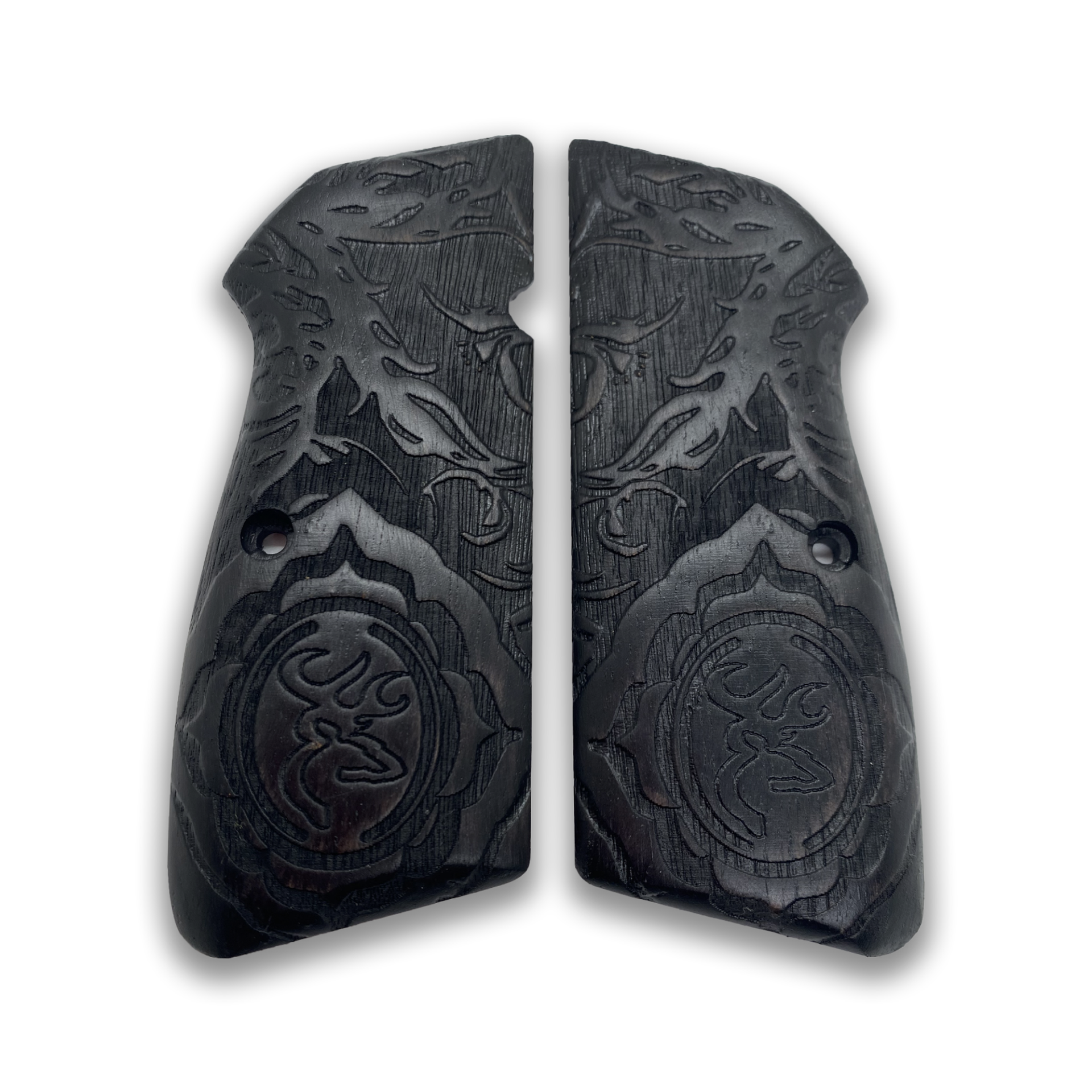 Zib Grips Silah Kabzası - Zig 14, Browning HP, High Power 14, Spor Kasa ile Uyumlu - Siyah Renk - BRWHPSSY013