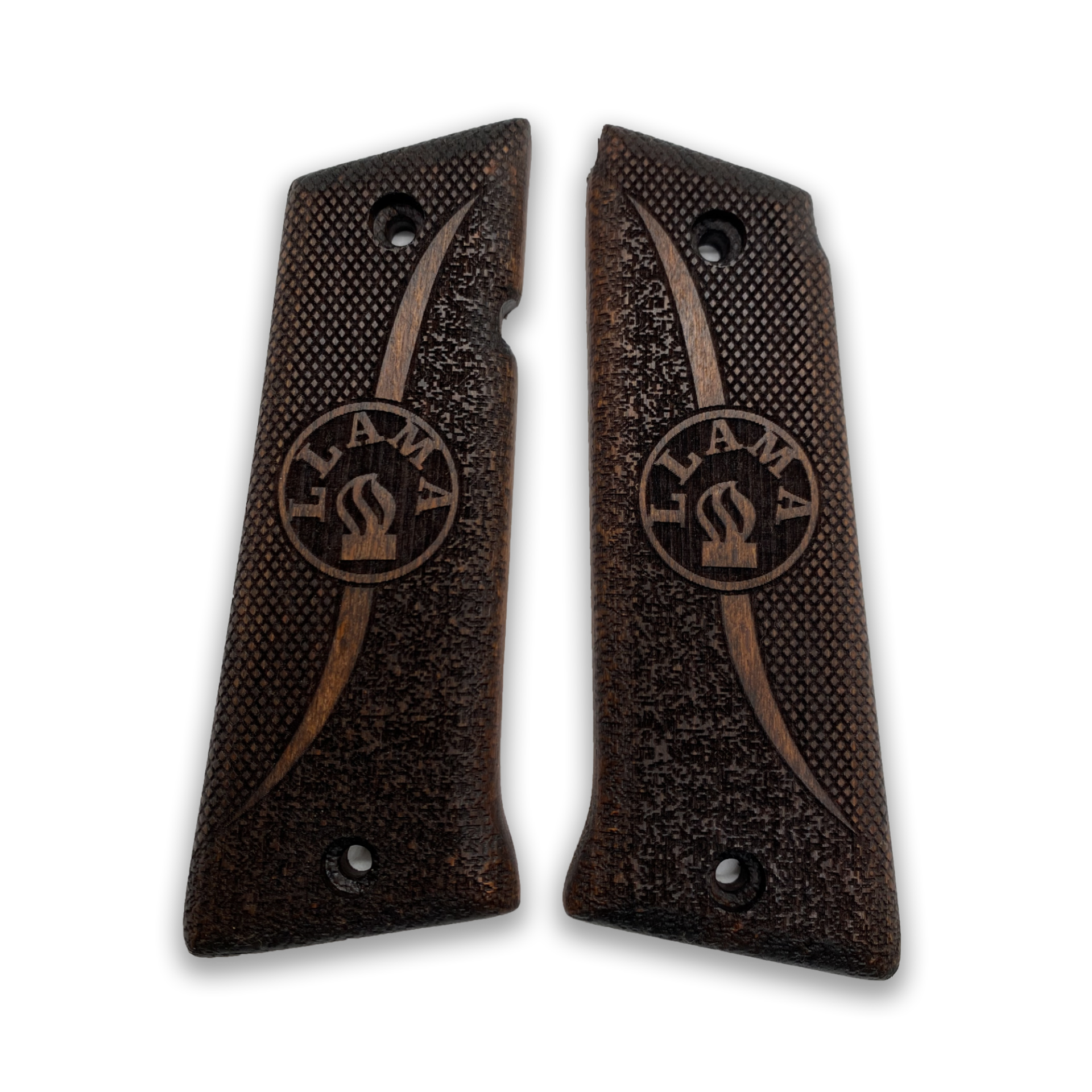 Zib Grips Silah Kabzası - LLama 9mm, LLama IX (Llama 1911) ile Uyumlu - Koyu Kahverengi Renk - LLM45CV005