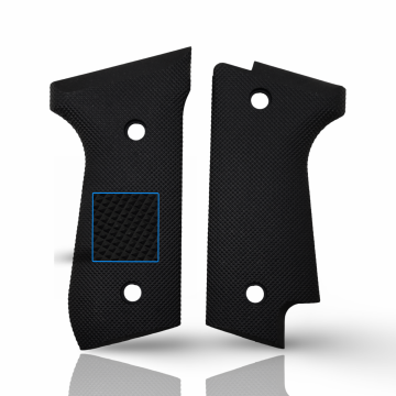 Zib Grips Silah Kabzası - Beretta Tek Mandallı, 92S ile Uyumlu - Siyah Renk - Polimer Malzemesinden Yapılma - POBRT92SSY001