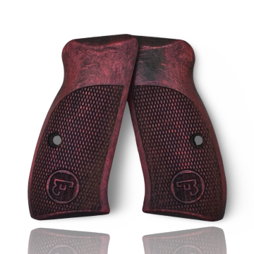 Zib Grips Silah Kabzası - CZ Kompakt, P-01 ile Uyumlu - Bordo Renk - CZCMPBR008