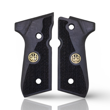 Zib Grips Silah Kabzası - Girsan Yavuz 16, Beretta F92 ile Uyumlu - Siyah Renk - Metal Logolu - BRTF92SY010L1