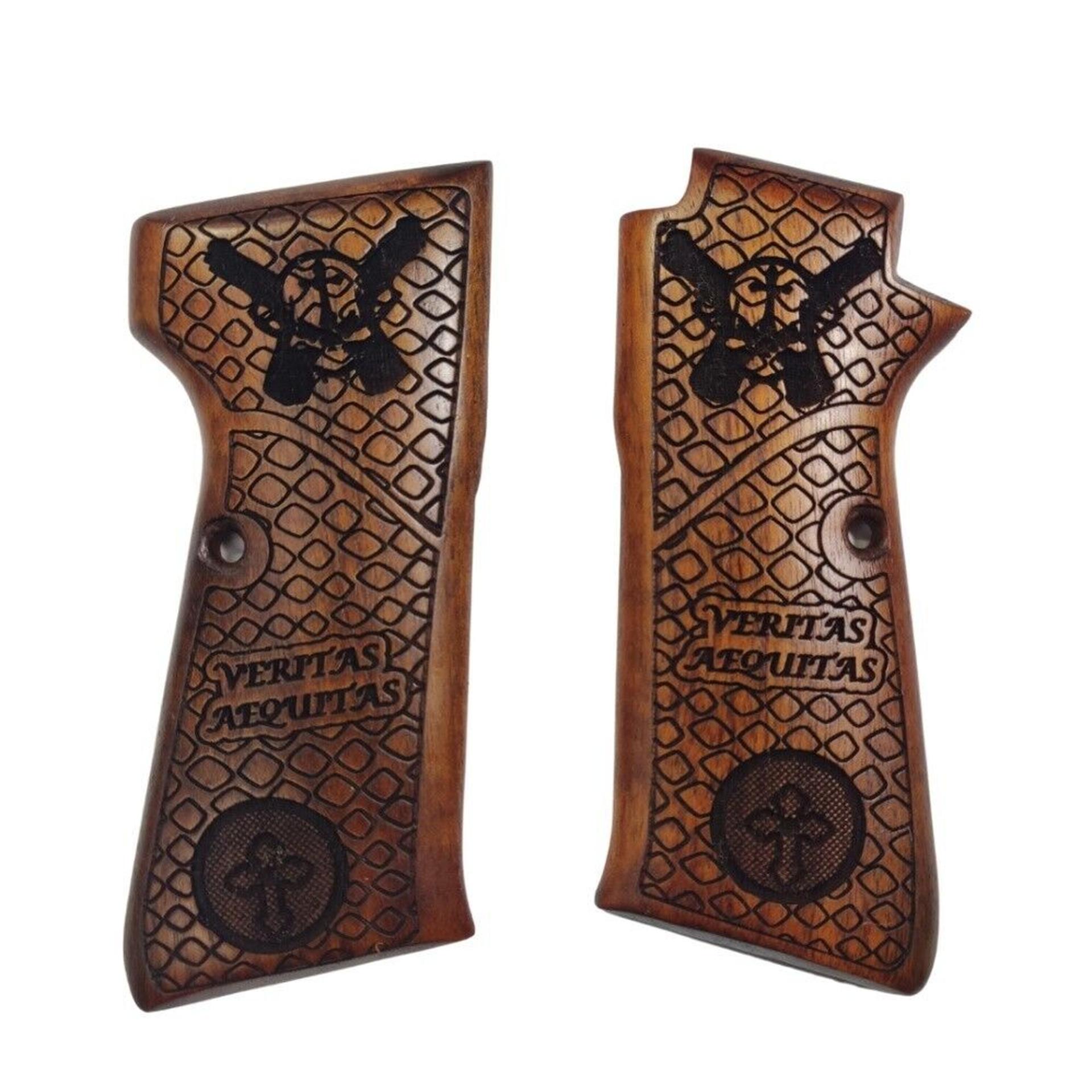 Zib Grips Silah Kabzası - Mab PA 15 ile Uyumlu - Koyu Kahverengi Renk - MABPA15CV001