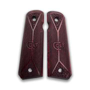 Zib Grips Silah Kabzası - Colt 1911, Girsan MC 1911 ile Uyumlu - Bordo Renk - CLT1911BR073