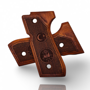Zib Grips Silah Kabzası - Girsan Yavuz 16, Beretta F92 ile Uyumlu - Meşe Renk - BRTF92MS055
