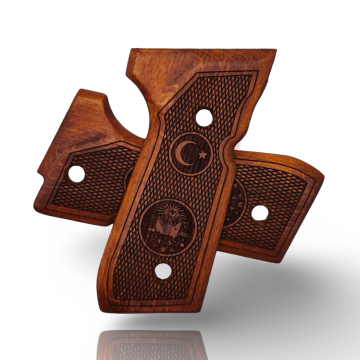 Zib Grips Silah Kabzası - Girsan Yavuz 16, Beretta F92 ile Uyumlu - Meşe Renk - BRTF92MS055