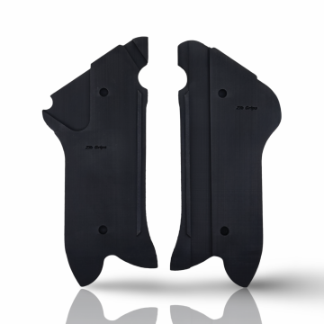 Zib Grips Silah Kabzası - Luger P08, 1917 Parabellum ile Uyumlu - Siyah Renk - Polimer Malzemesinden Yapılma - POLGRP08SY002