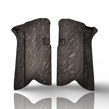 Zib Grips Silah Kabzası - Ruger P85 Serisi ile Uyumlu - Siyah Renk - Metal Logolu - RGRP85SY003L1